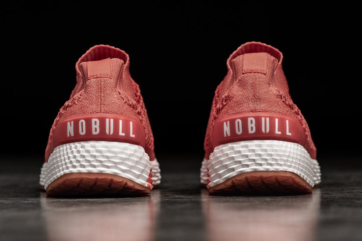 Nobull Knit Runner Men's Running Shoes Coral | Australia (FZ3096)